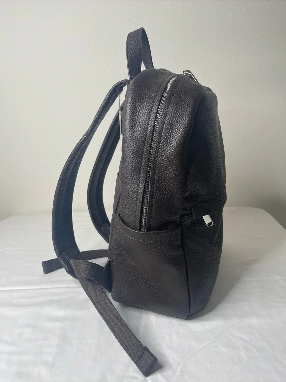 VINCE DARK Chocolate Leather BACKPACK Large Rare! NWT $ 398